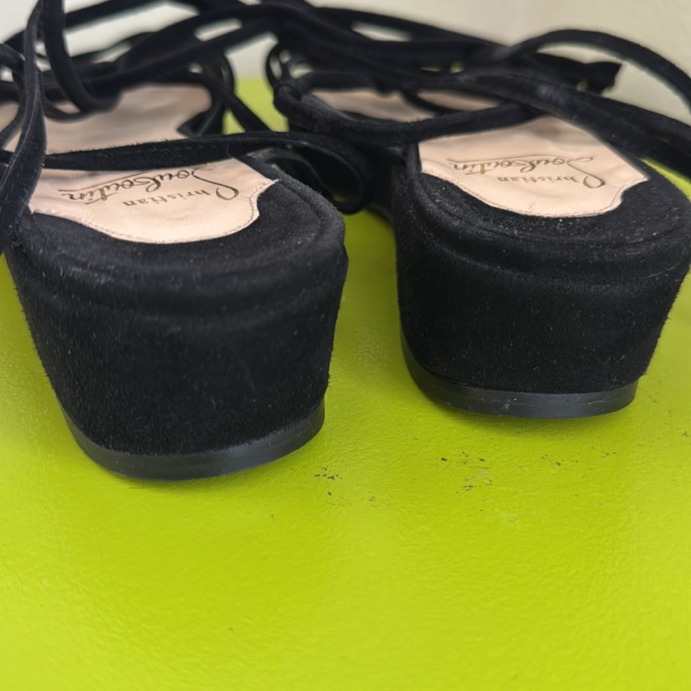 Christian Louboutin suede strappy flats size 39 - Picture 7 of 13